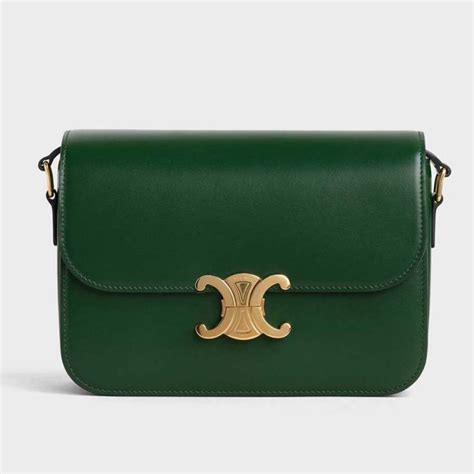 Women's Medium Triomphe bag in shiny calfskin 